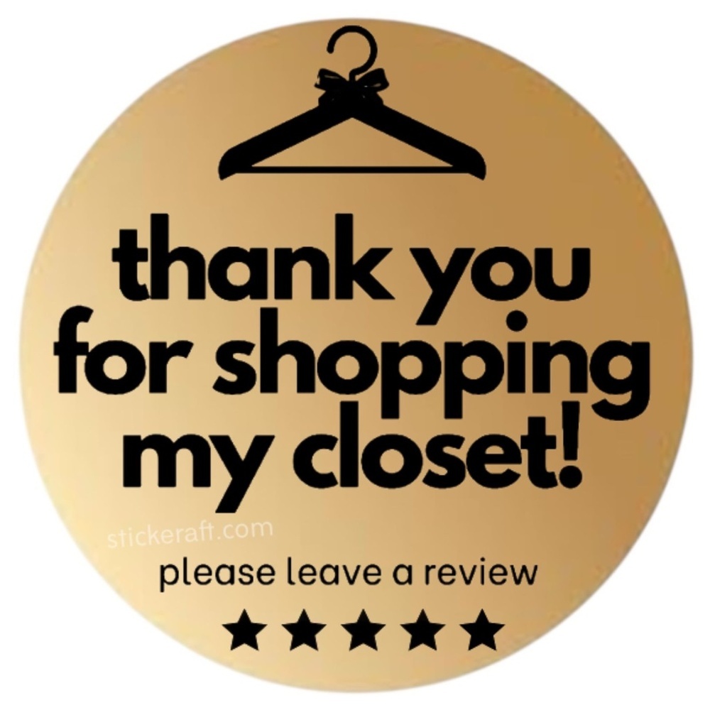 Thank you for shopping my closet sticker label New shipping supplies - Picture 13 of 15